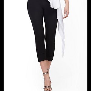 Black Linen Capri Pants